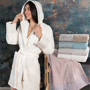 Clelia, set sponge - David Home srl - Made in Italy household linen