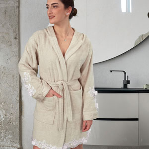 Victoria, bathrobe - David Home srl - Made in Italy household linen